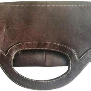 Piel leather clutch